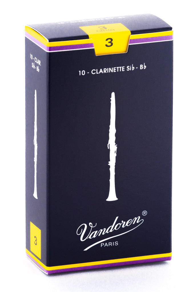 Vandoren Traditional Bb Clarinet Reeds — strength 3