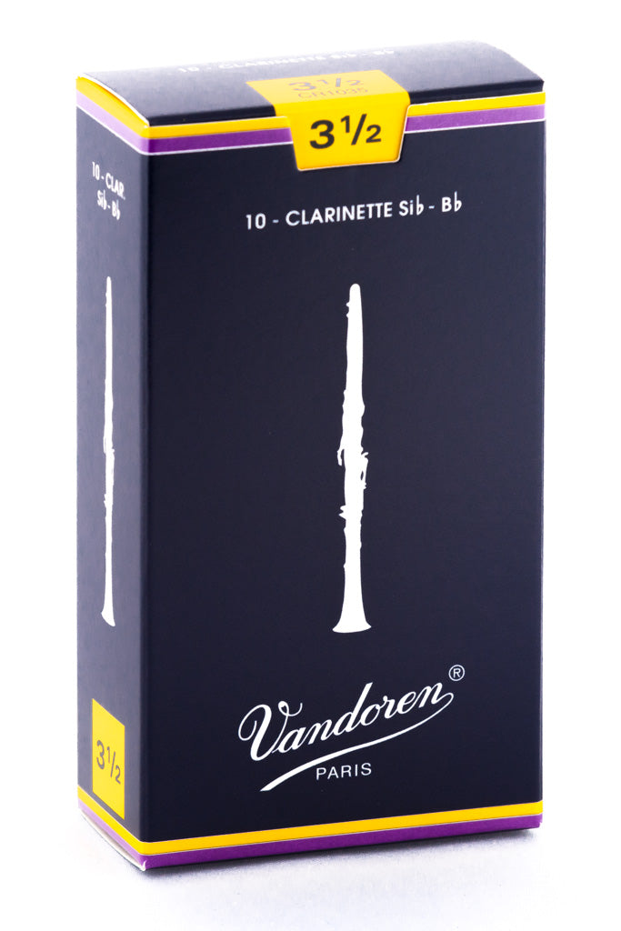 Vandoren Traditional Bb Clarinet Reeds — strength 3.5