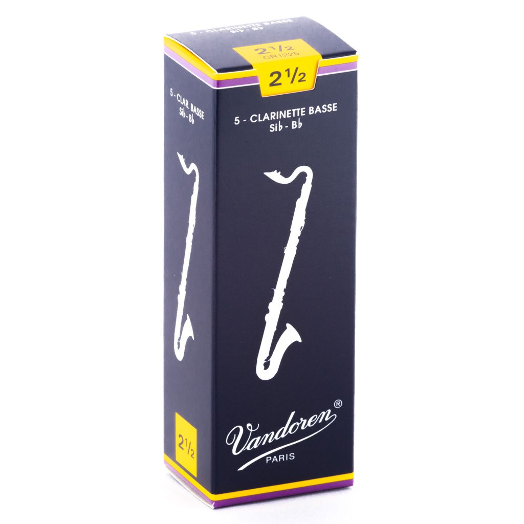 Vandoren Traditional Bass Clarinet Reeds — strength 2.5
