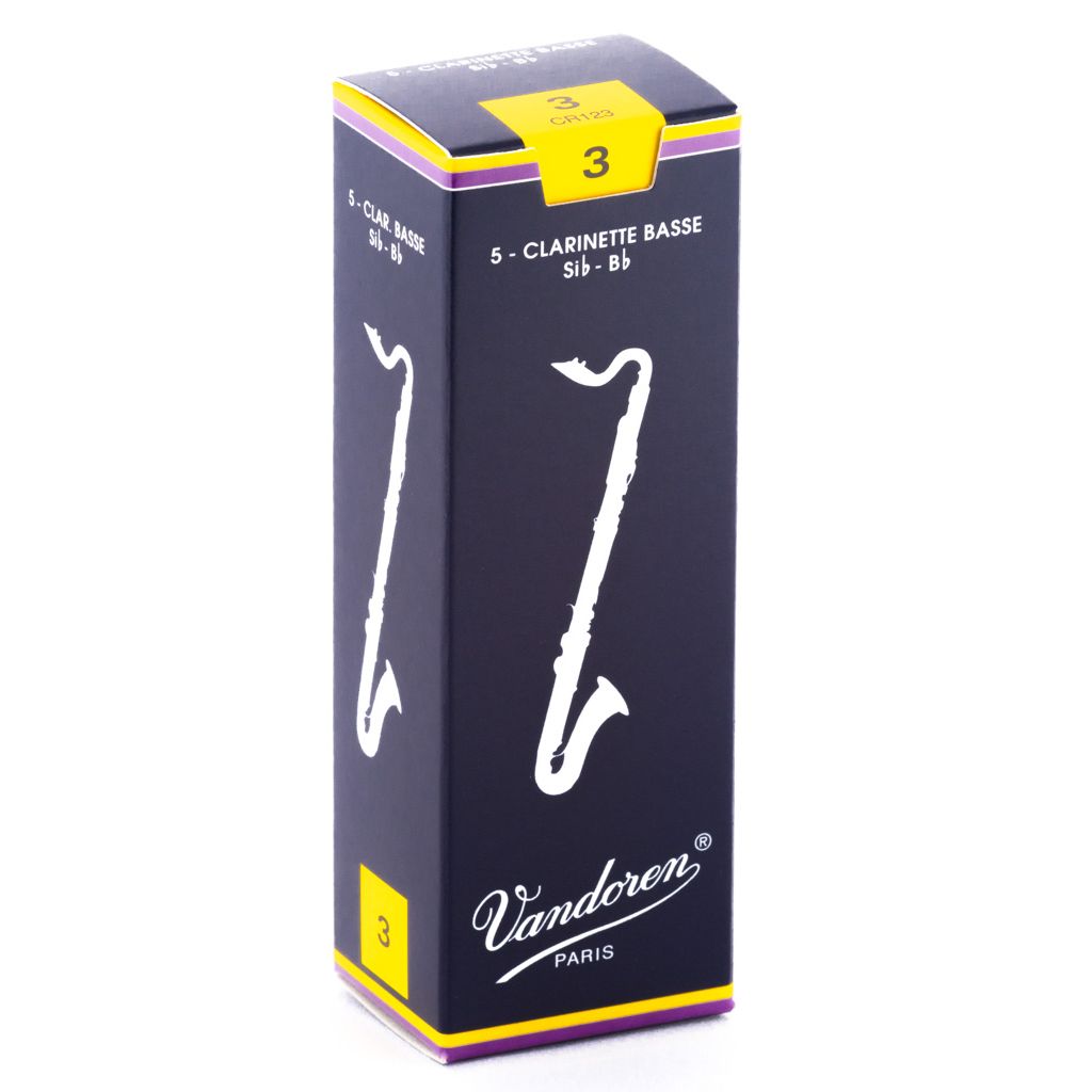 Vandoren Traditional Bass Clarinet Reeds — strength 3