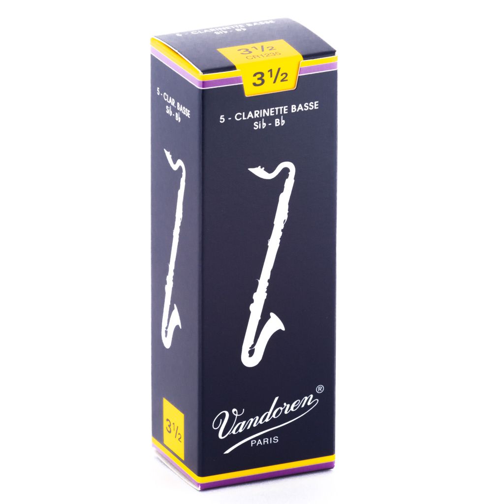 Vandoren Traditional Bass Clarinet Reeds — strength 3.5