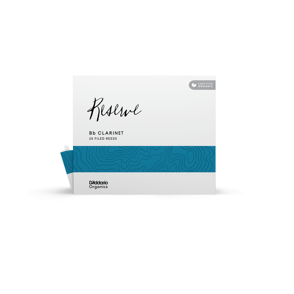 D'Addario Organic Reserve, Bb Clarinet Reeds – Box of 25 - Reeds For Less