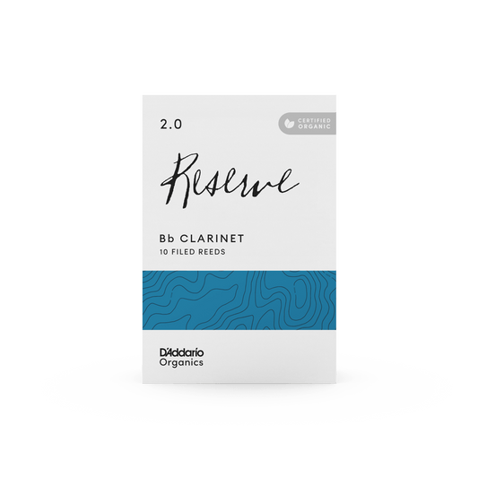 D'Addario Organic Reserve, Bb Clarinet Reeds - Box of 10 - Reeds For Less