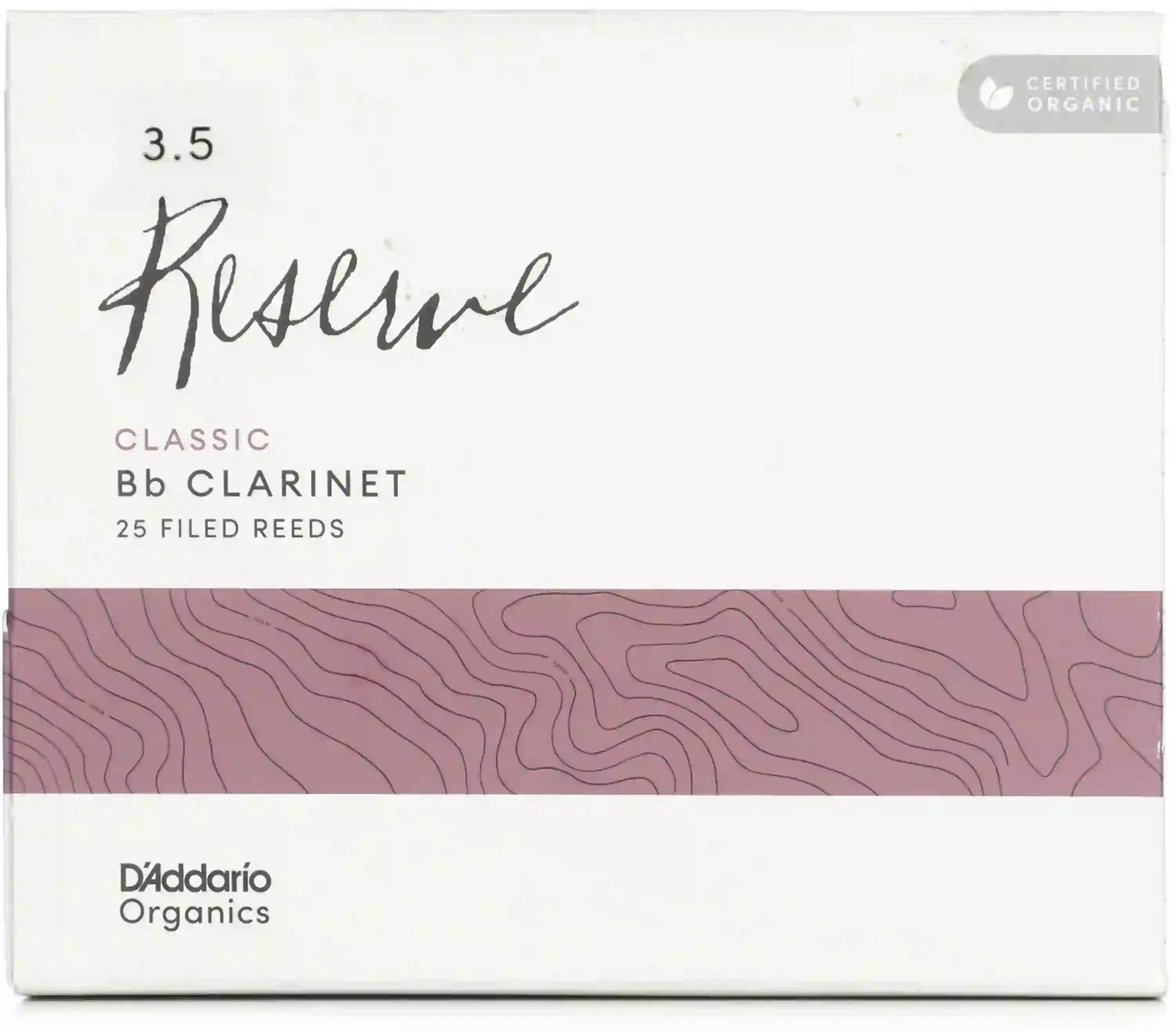 D'Addario Organic Reserve Classic, Bb Clarinet Reeds - Bulk 25 - Reeds For Less