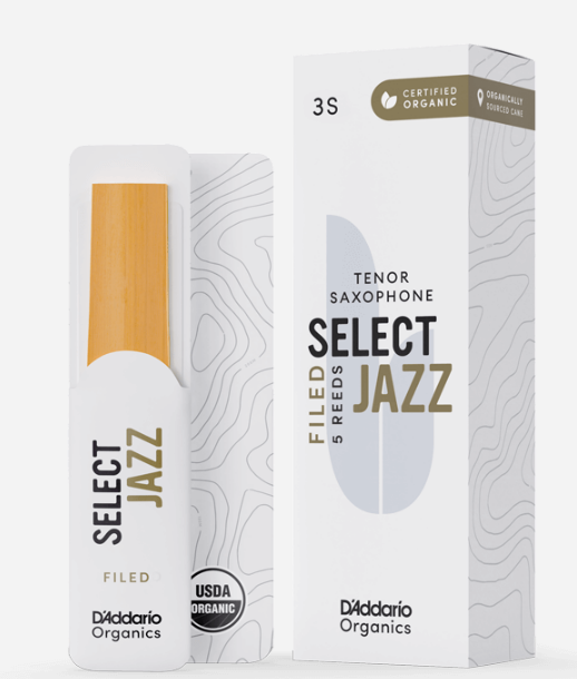 Organic Select Jazz Filed Tenor Saxophone Reeds
D'Addario Organic Select Jazz Filed Tenor Saxophone Reeds, Strength 2 Soft, Individually-Sealed, 5-Pack
Organic Select Jazz 