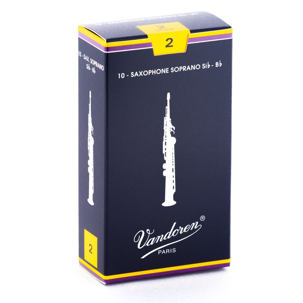 Vandoren Traditional Soprano Saxophone Reeds — strength 2
