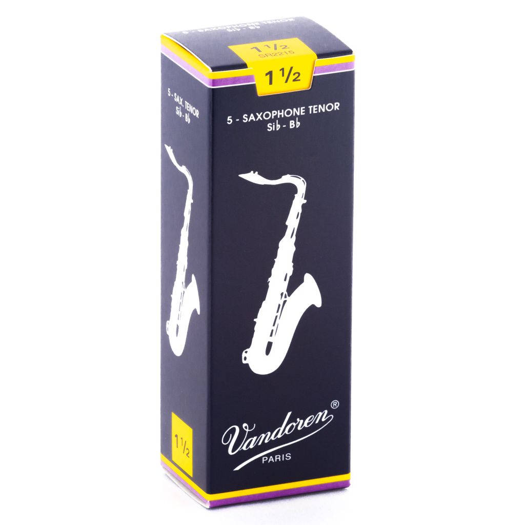 Vandoren Traditional Tenor Saxophone Reeds — strength 1.5