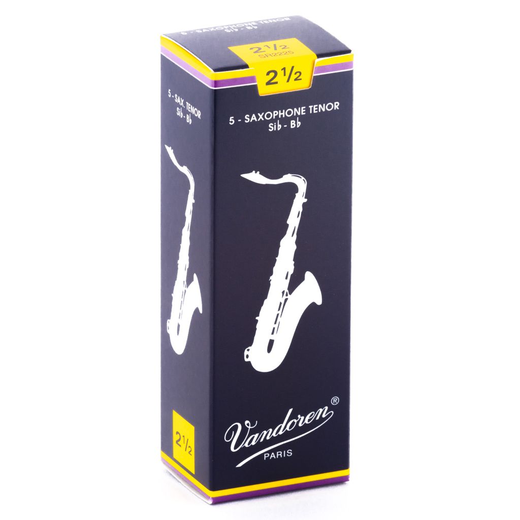 Vandoren Traditional Tenor Saxophone Reeds — strength 2.5