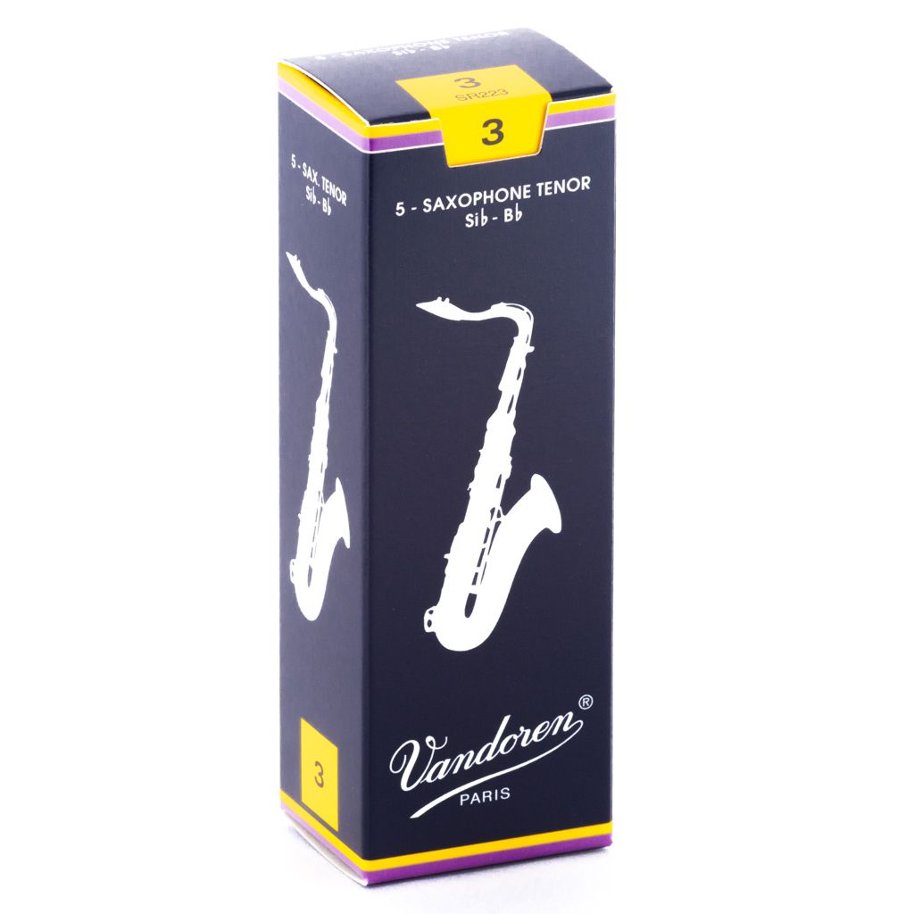 Vandoren Traditional Tenor Saxophone Reeds — strength 3
