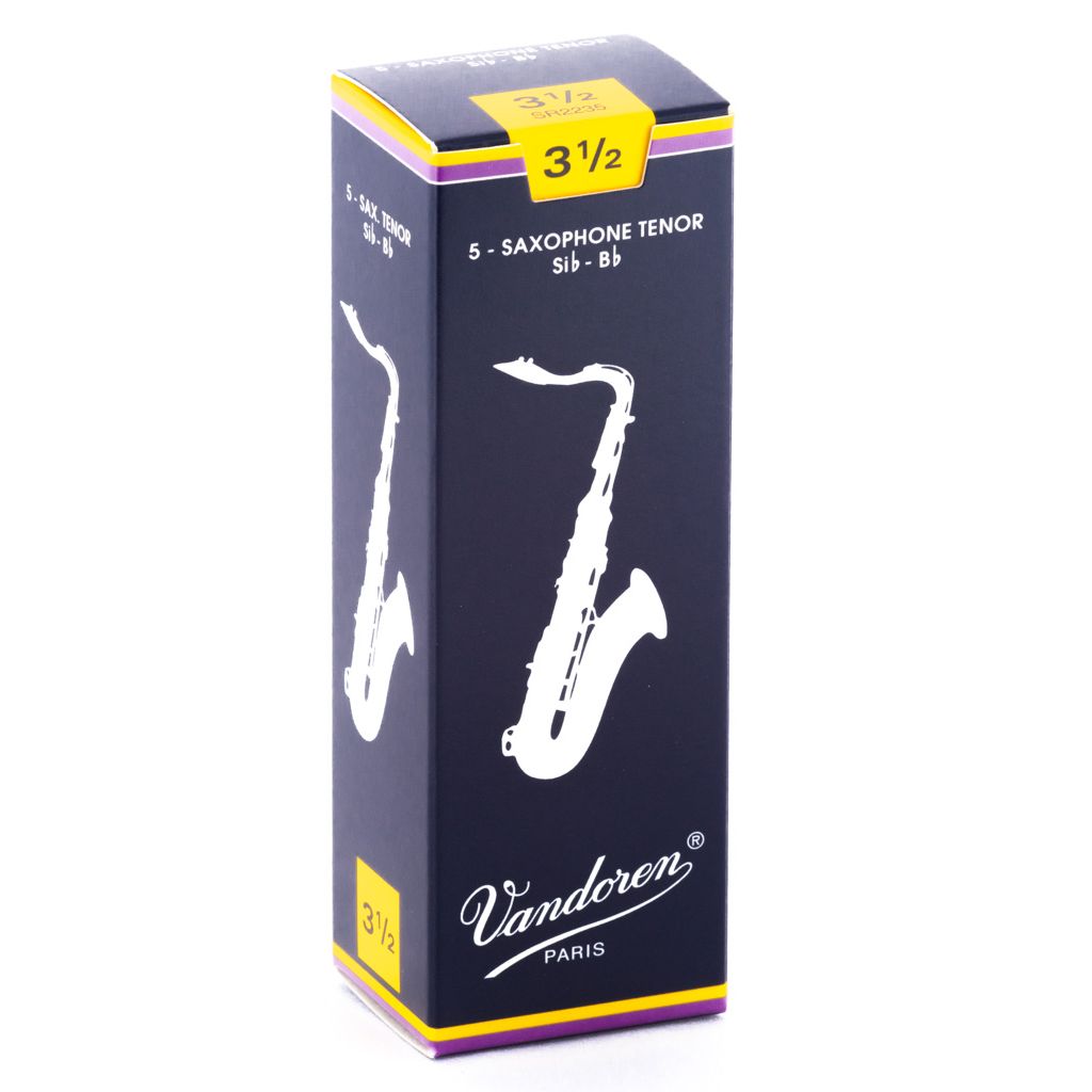 Vandoren Traditional Tenor Saxophone Reeds — strength 3.5