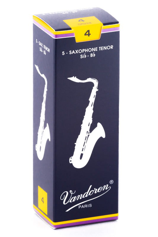 Vandoren Traditional Tenor Saxophone Reeds - 3-Pack or Box of 5