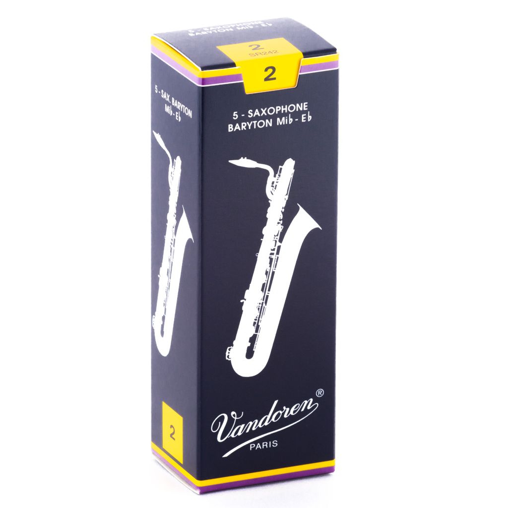 Vandoren Traditional Baritone Saxophone Reeds — strength 2