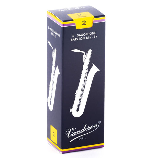 Vandoren Traditional Baritone Saxophone Reeds — strength 2