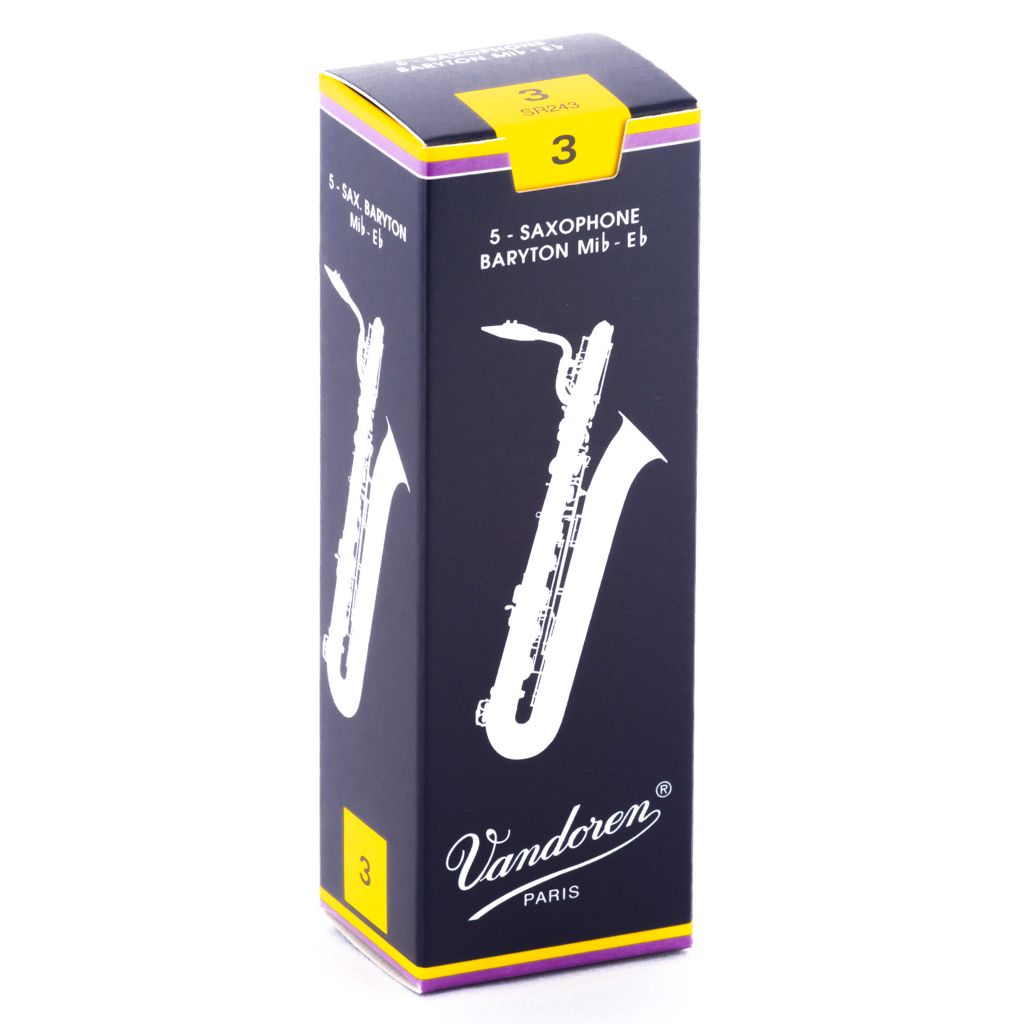 Vandoren Traditional Baritone Saxophone Reeds — strength 3