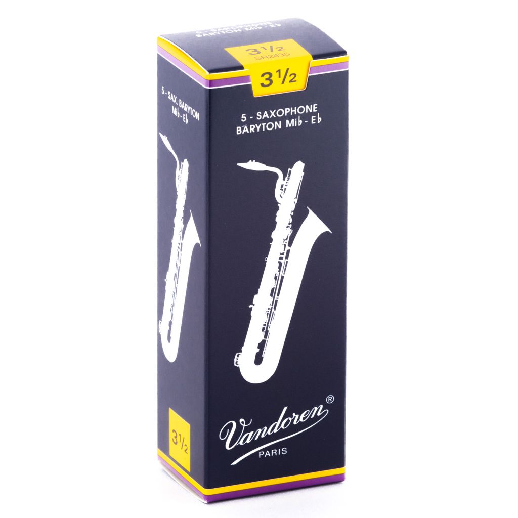 Vandoren Traditional Baritone Saxophone Reeds — strength 3.5