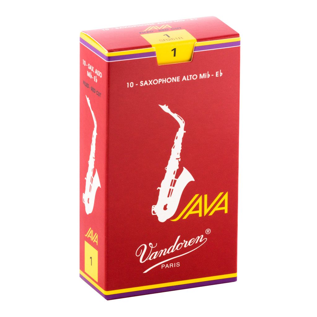Vandoren Java Red Alto Saxophone Reeds — strength 1
