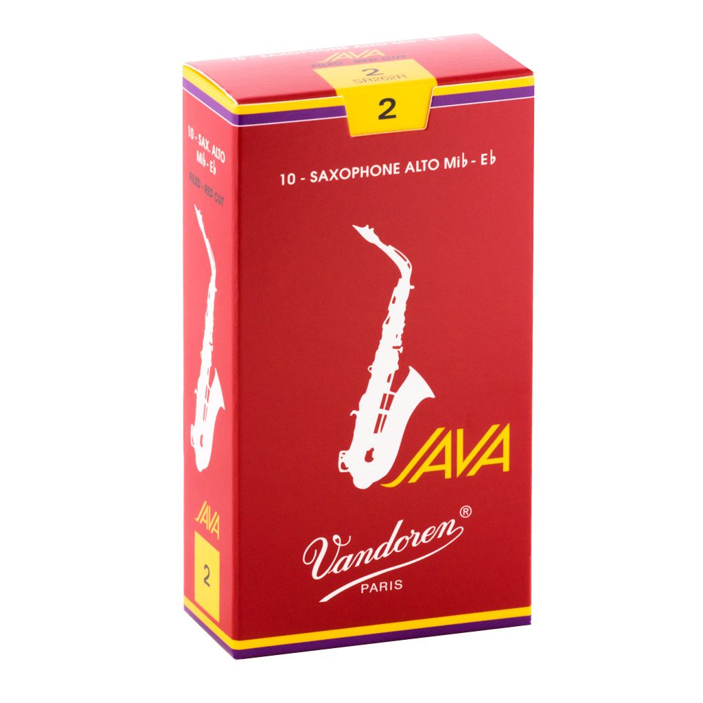Vandoren Java Red Alto Saxophone Reeds — strength 2
