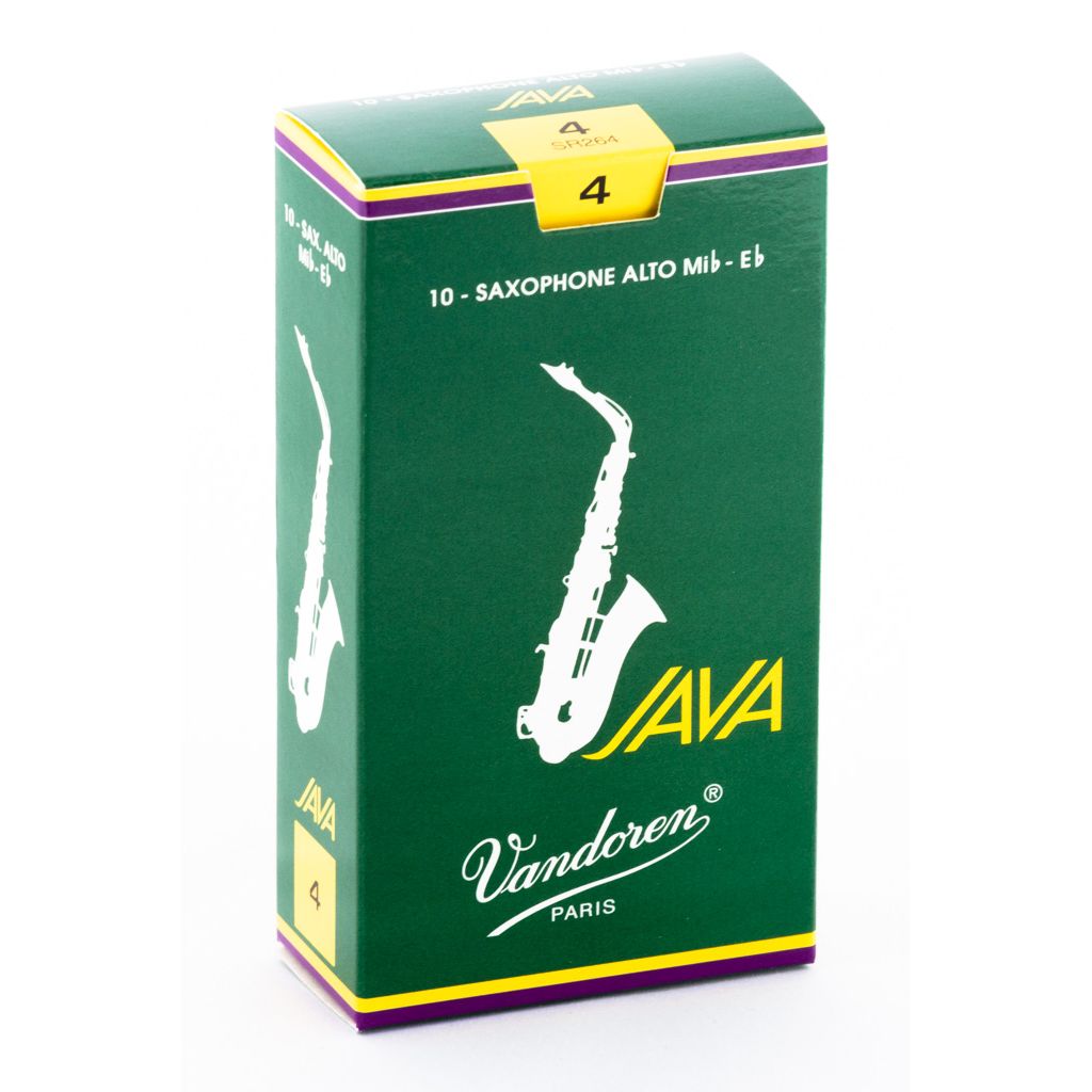 Vandoren Java Green Alto Saxophone Reeds — strength 4