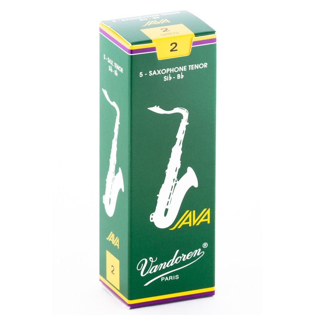 Vandoren Java Green Tenor Saxophone Reeds — strength 2