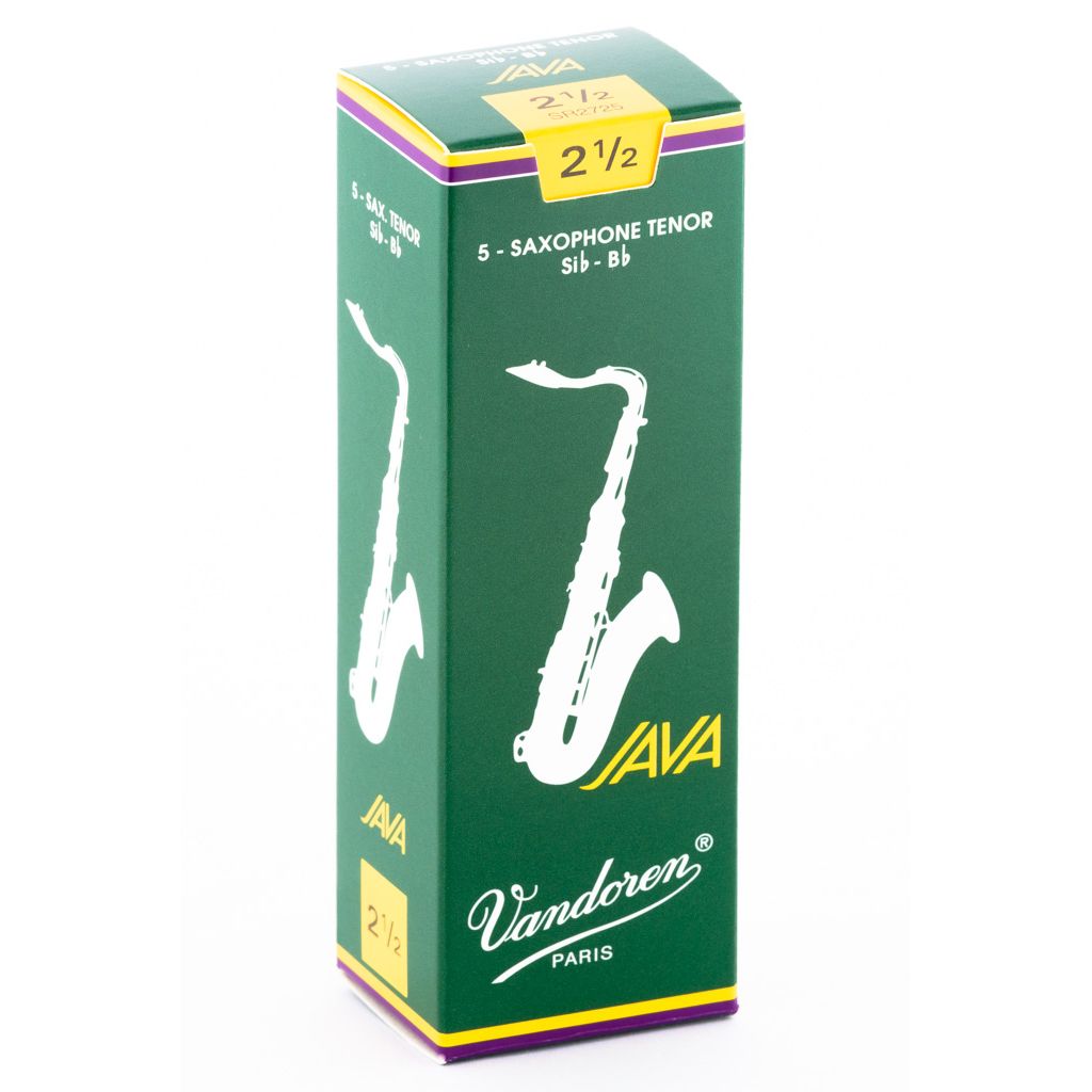 Vandoren Java Green Tenor Saxophone Reeds — strength 2.5