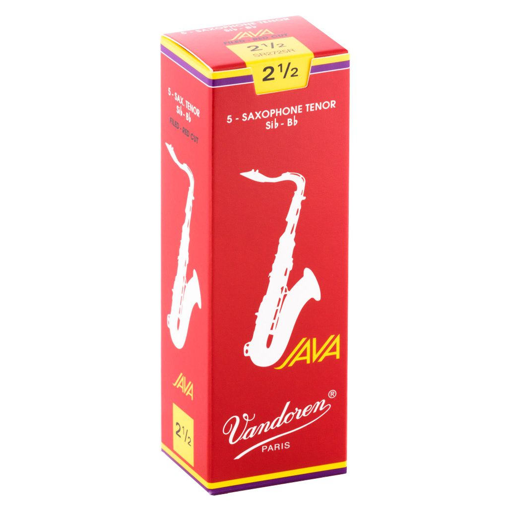 Vandoren Java Red Tenor Saxophone Reeds — strength 2.5