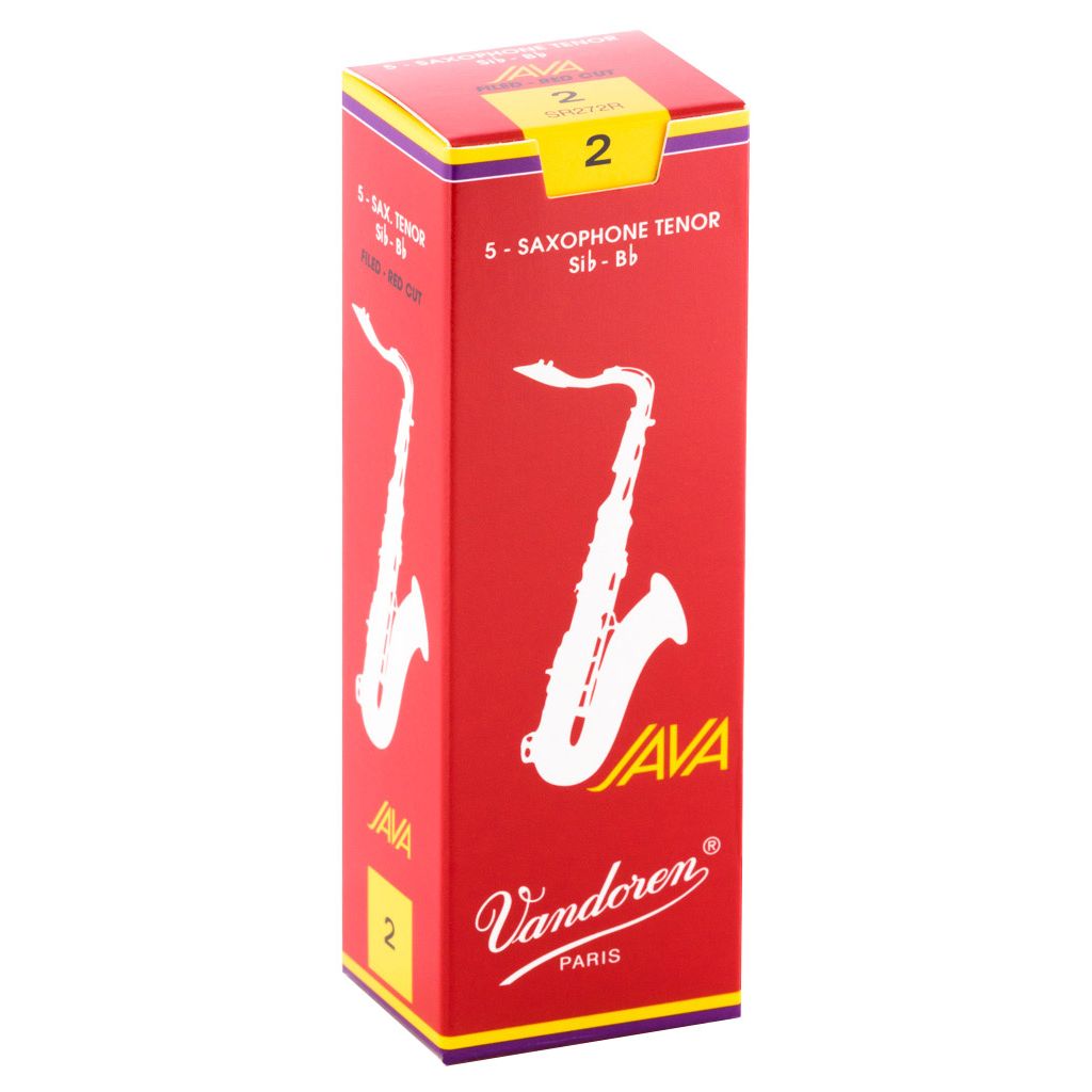 Vandoren Java Red Tenor Saxophone Reeds — strength 2