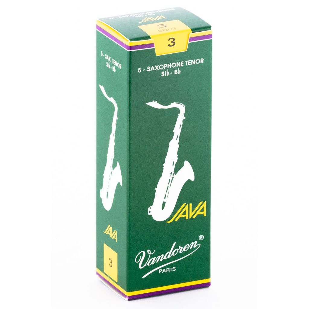 Vandoren Java Green Tenor Saxophone Reeds — strength 3