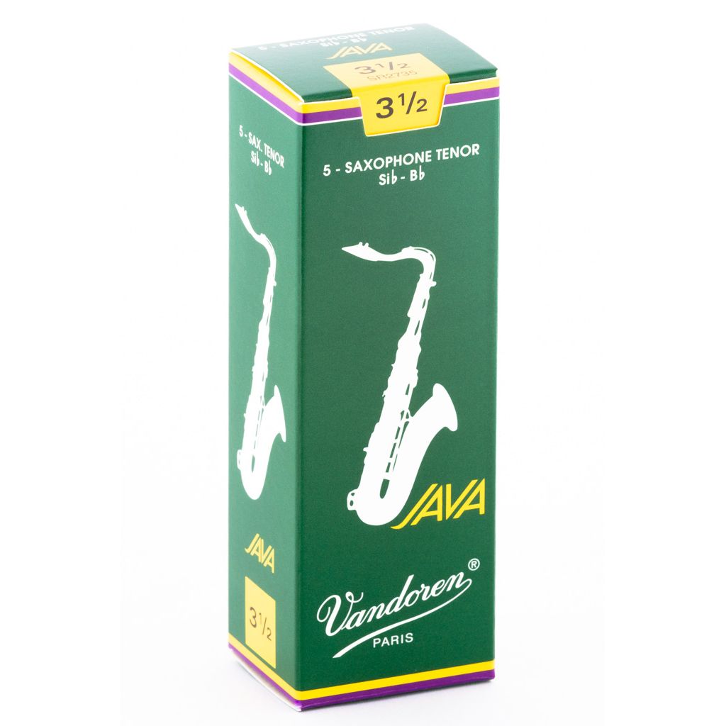 Vandoren Java Green Tenor Saxophone Reeds — strength 3.5