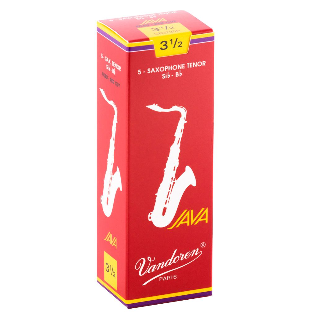 Vandoren Java Red Tenor Saxophone Reeds — strength 3.5