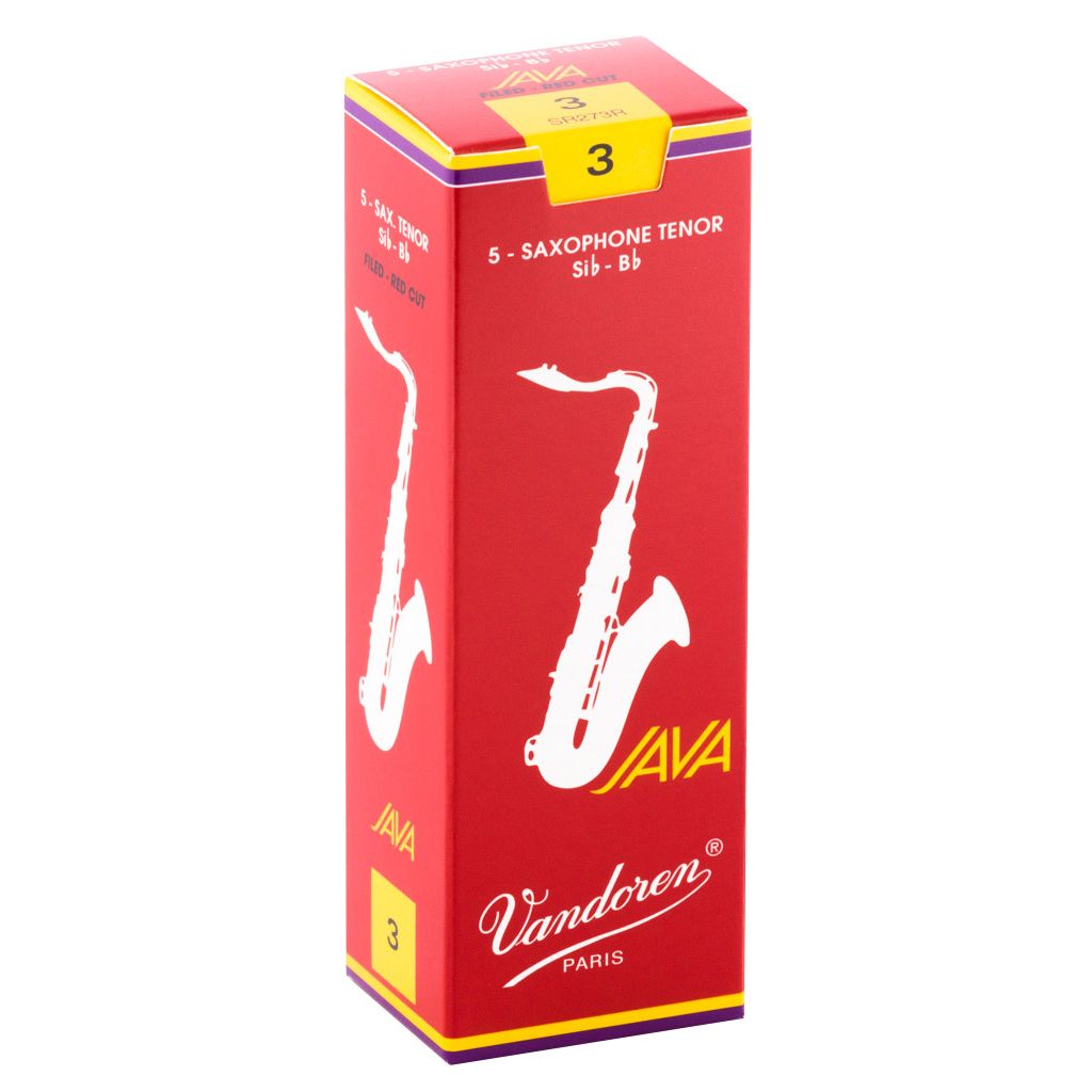 Vandoren Java Red Tenor Saxophone Reeds — strength 3