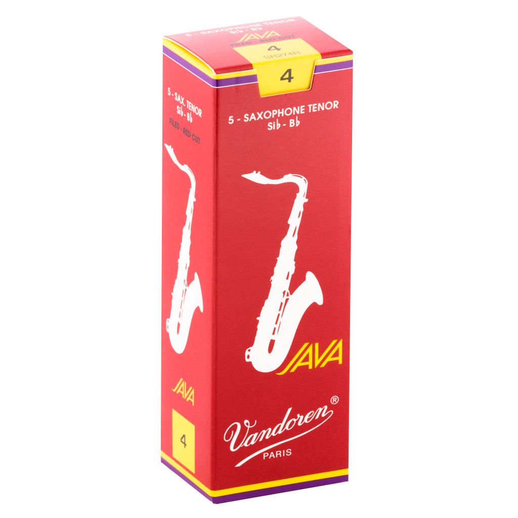 Vandoren Java Red Tenor Saxophone Reeds — strength 4
