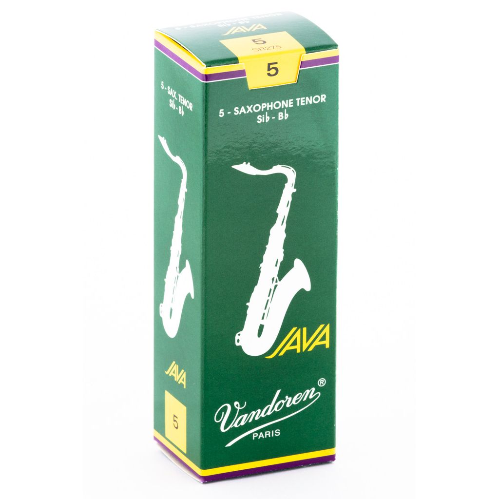 Vandoren Java Green Tenor Saxophone Reeds — strength 5
