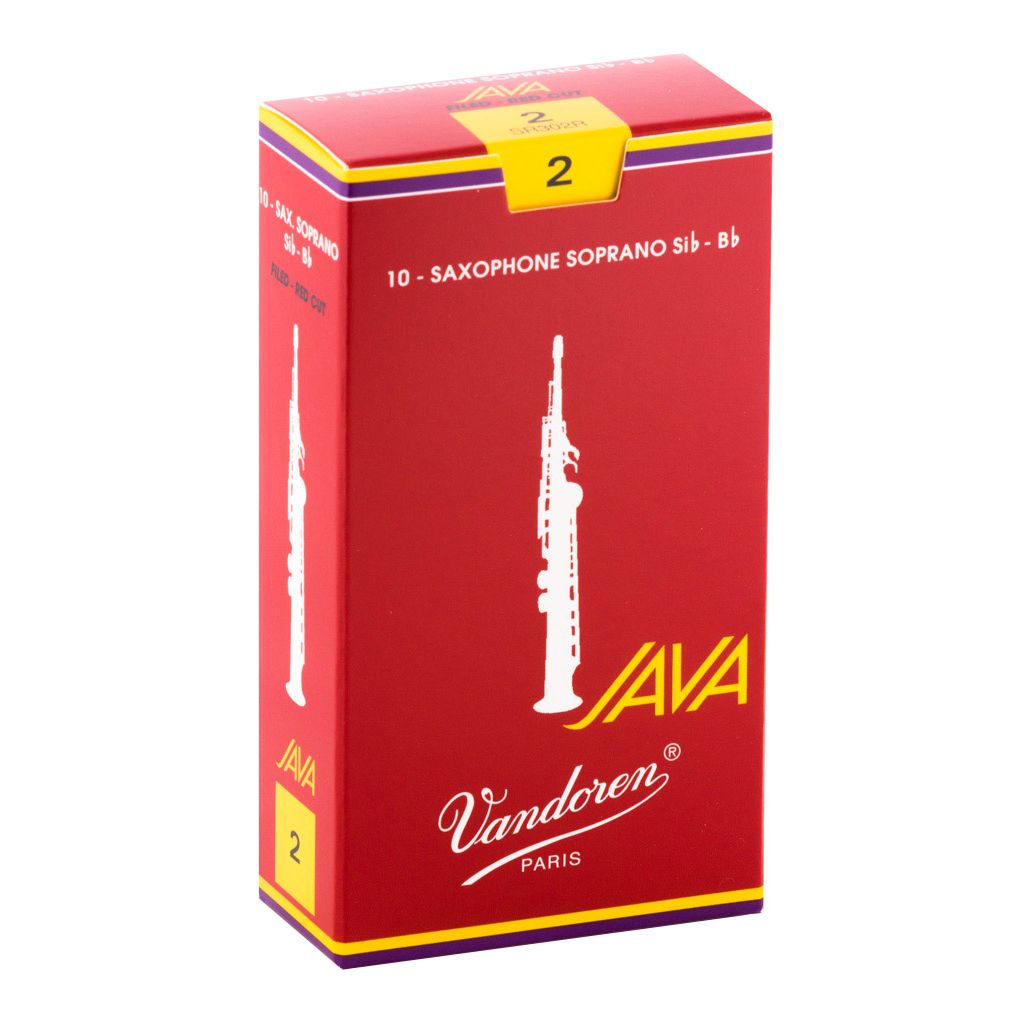 Vandoren Java Red Soprano Saxophone Reeds — strength 2