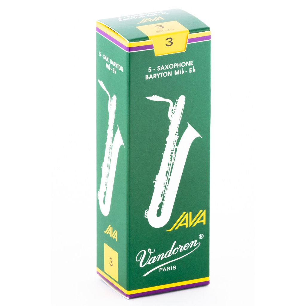 Vandoren Java Green Baritone Saxophone Reeds — strength 3