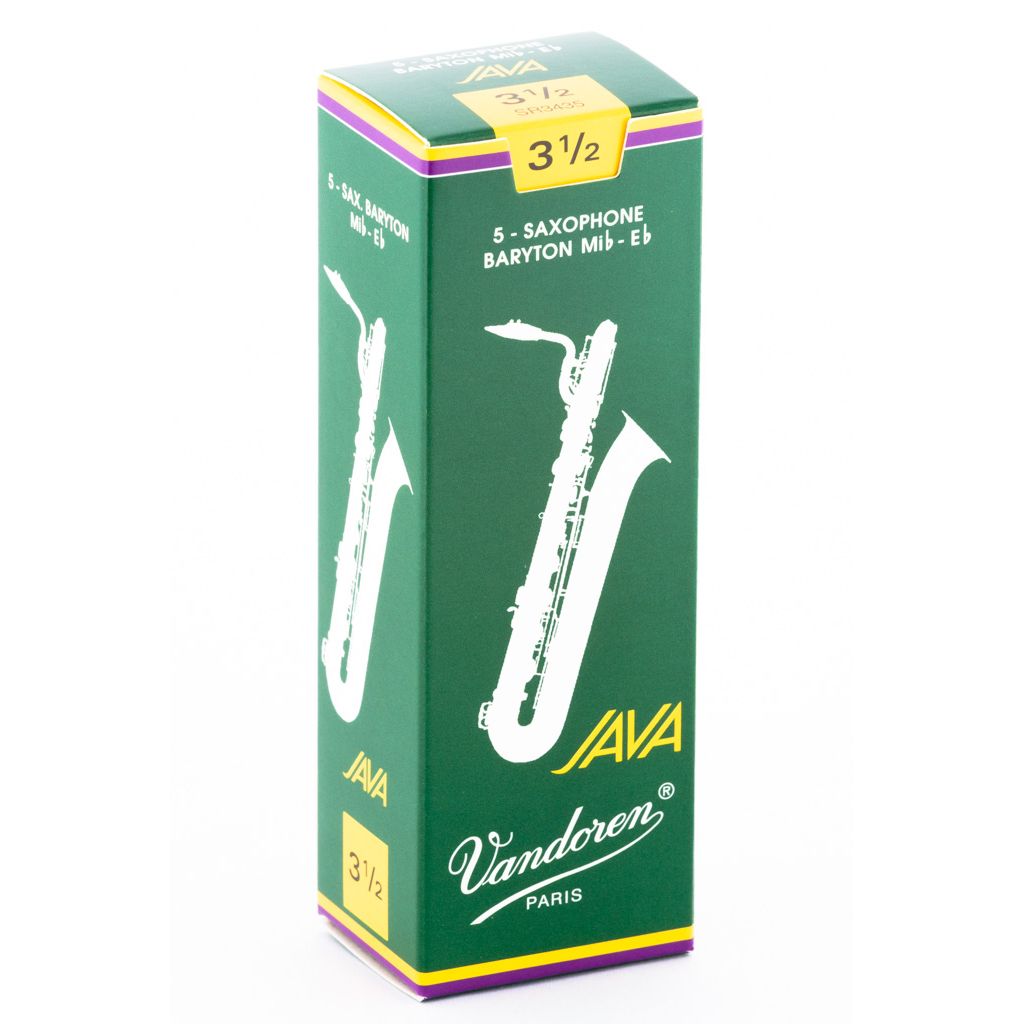 Vandoren Java Green Baritone Saxophone Reeds — strength 3.5