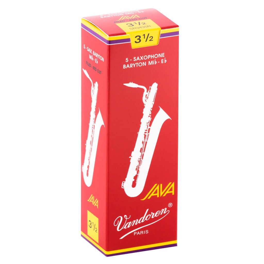 Vandoren Java Red Baritone Saxophone Reeds — strength 3.5