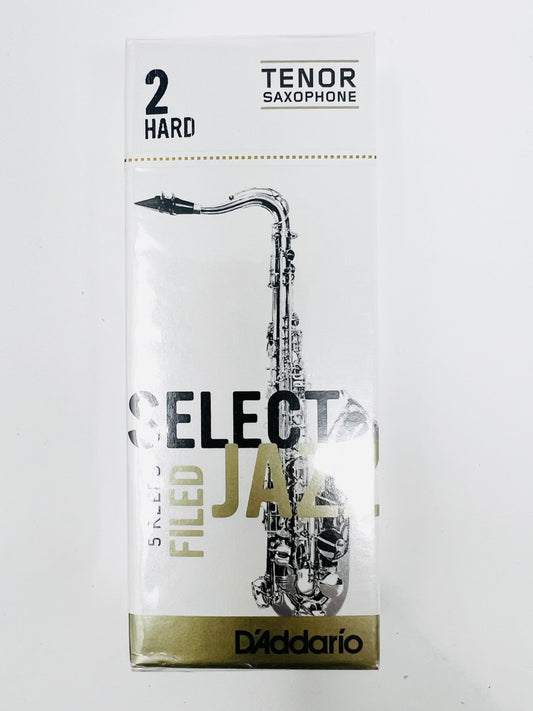 D'Addario Select Jazz Filed Reeds – Tenor Sax 5-Pack - Limited Stock, Discontinued Model - Reeds For Less