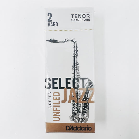 D'Addario Select Jazz Unfiled Reeds – Tenor Sax 5-Pack - Limited Stock, Discontinued Model - Reeds For Less