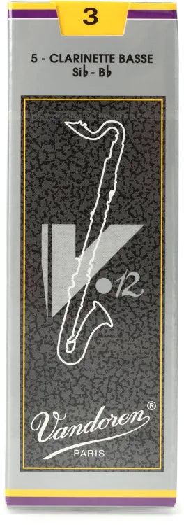 Vandoren V12 Bass Clarinet Reeds - Box of 5