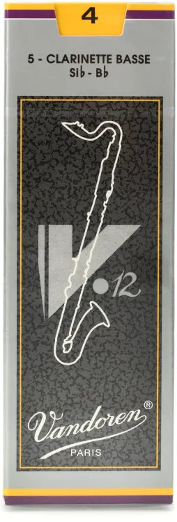 Vandoren V12 Bass Clarinet Reeds - Box of 5