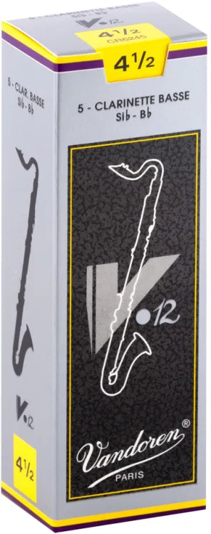 Vandoren V12 Bass Clarinet Reeds - Box of 5