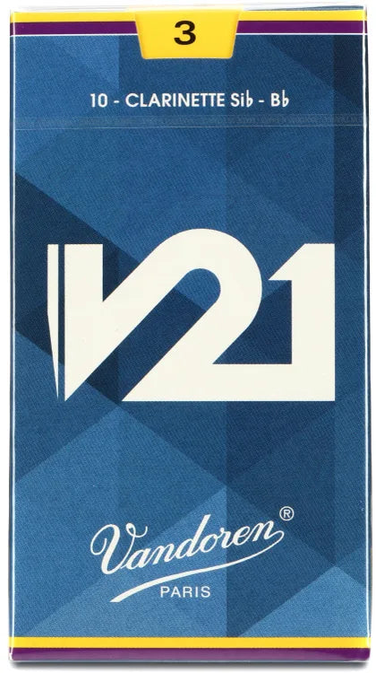 Vandoren V21 Bb Clarinet Reeds – Box of 10
