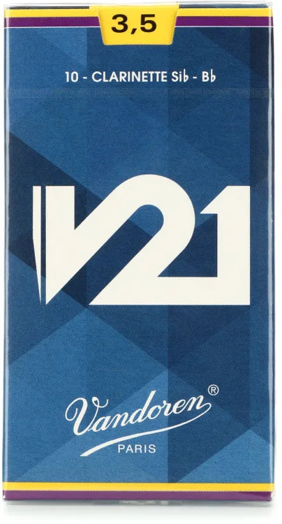 Vandoren V21 Bb Clarinet Reeds – Box of 10