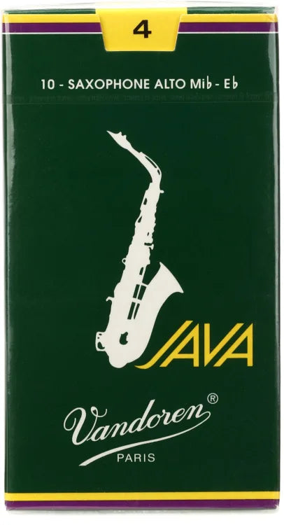 Vandoren Java Green Alto Saxophone Reeds - Box of 10 or 50