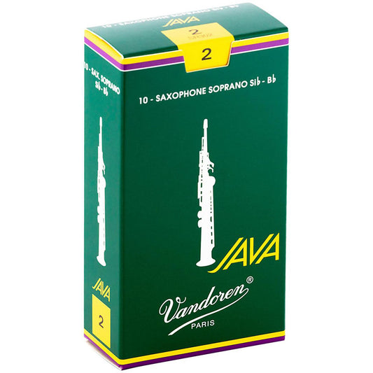 Vandoren Java Green Soprano Saxophone Reeds - Box of 10