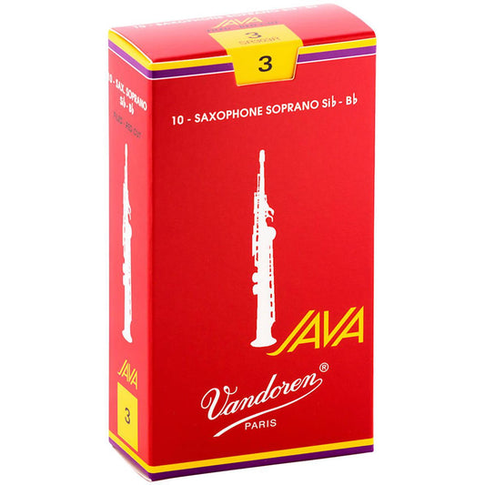 Vandoren Java Red Soprano Saxophone Reeds - Box of 10