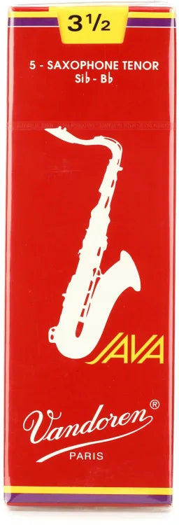 Vandoren Java Red Tenor Saxophone Reeds – Box of 5