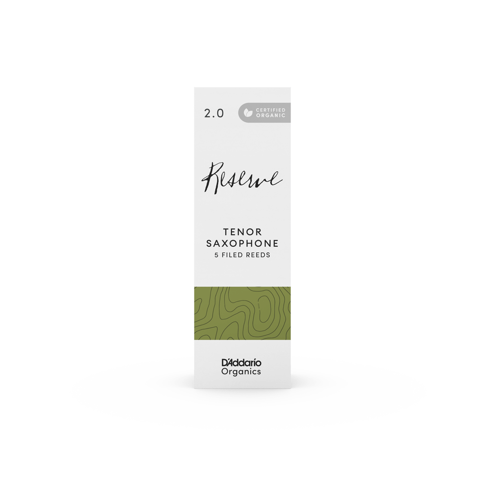 D'Addario Organic Reserve, Tenor Saxophone Reeds - Box of 5 - Reeds For Less