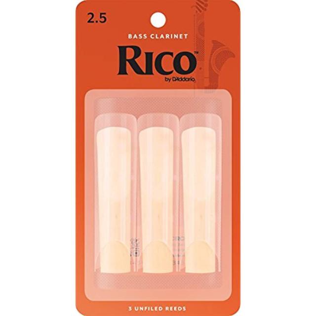 Rico Bass Clarinet, 3-Pack Reeds