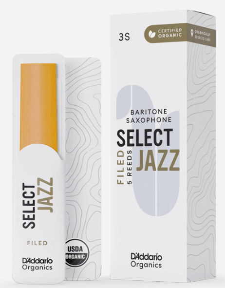 D'Addario Select Jazz, Filed - Baritone Saxophone Reeds - Bari Sax